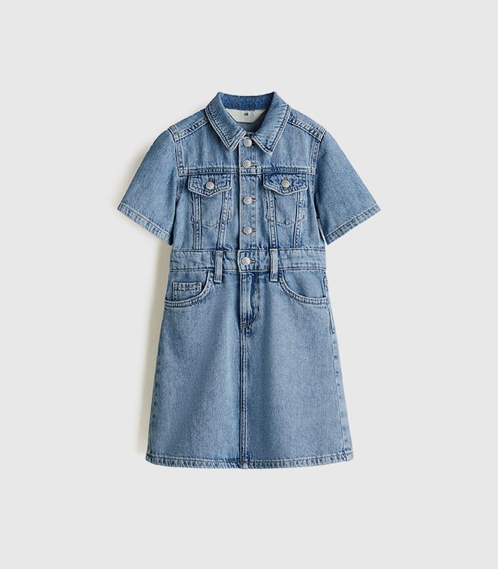 Cotton denim dress